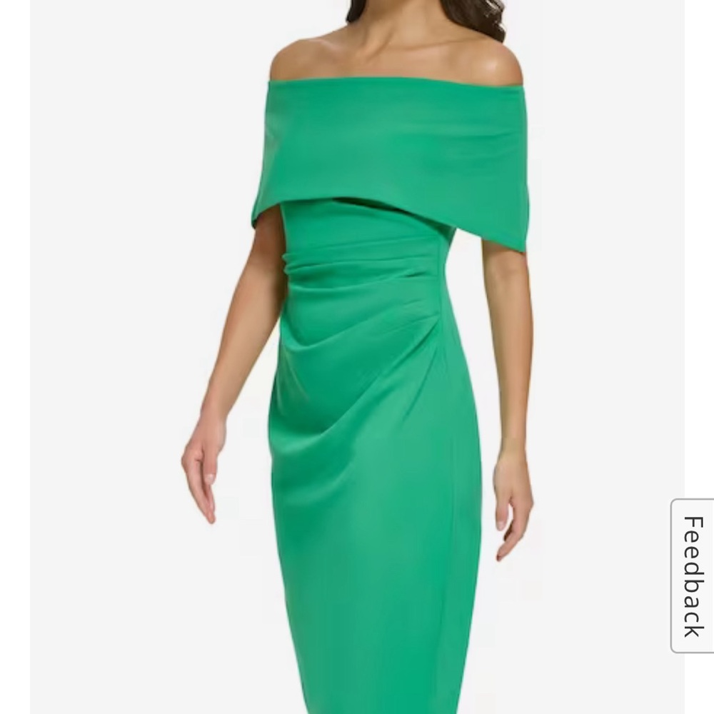 NWT Vince Camuto Kelly Green Fitted Dress